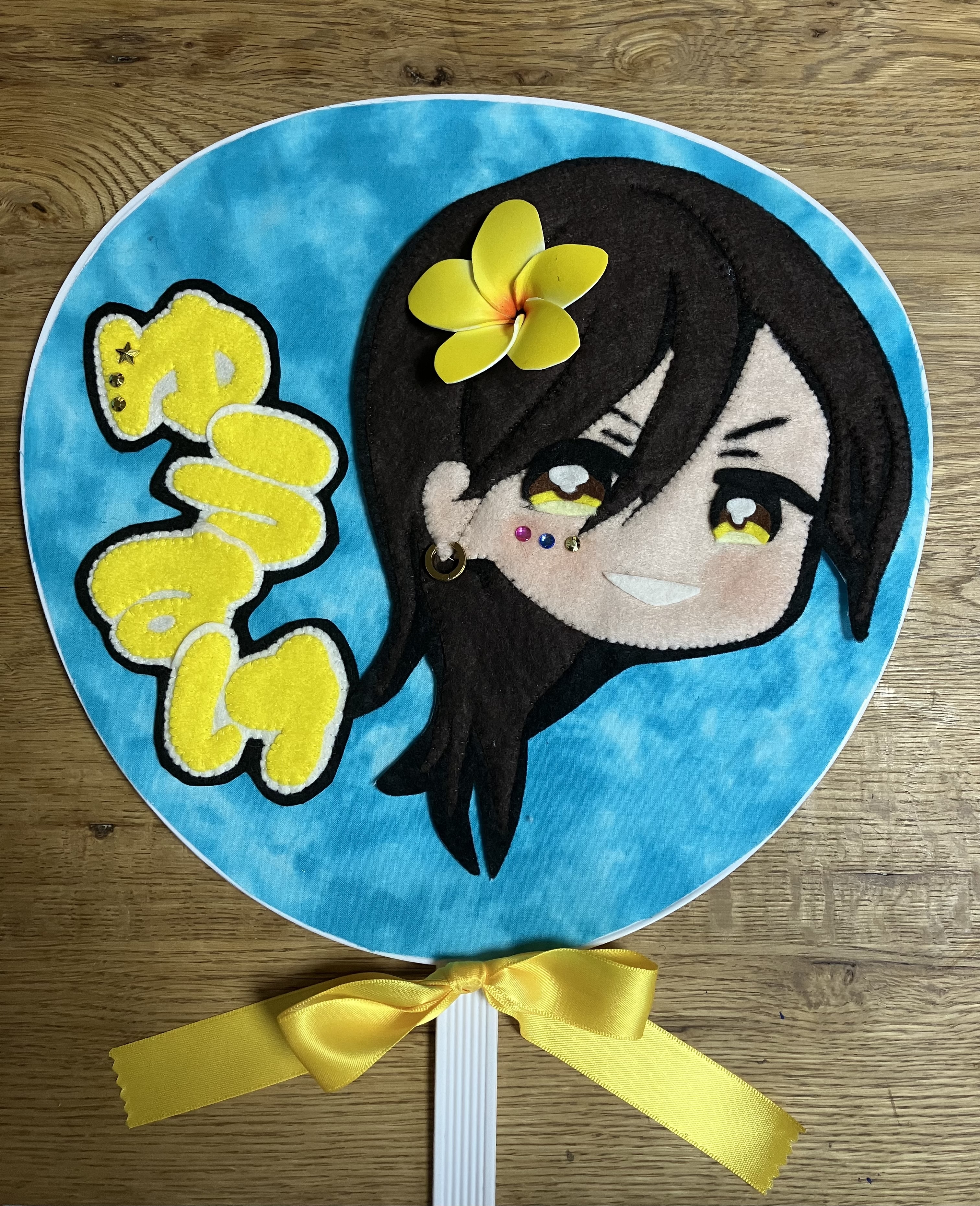 【rii__1_様】キャラクターフェルトうちわ rii__1_様】キャラクターフェルトうちわ RiIさんより かわいい